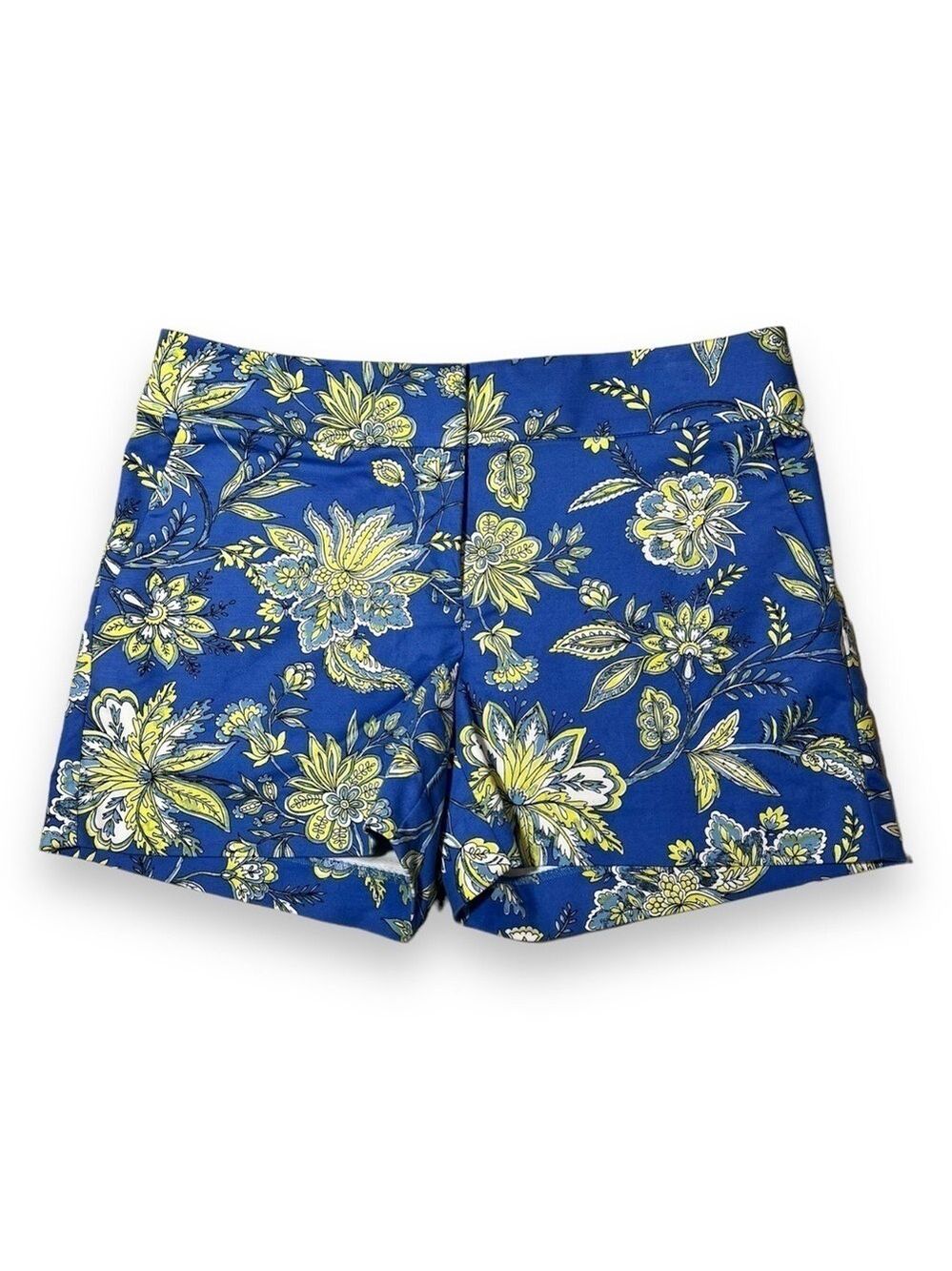 Loft Women’s The Riviera Short Blue Yellow Floral Size 2